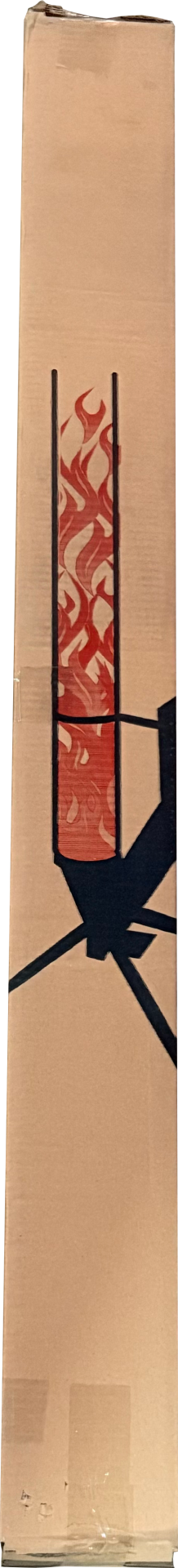 Füze Tipi Pelet Soba Camı / 120x10cm 2.5mm / KOR-F